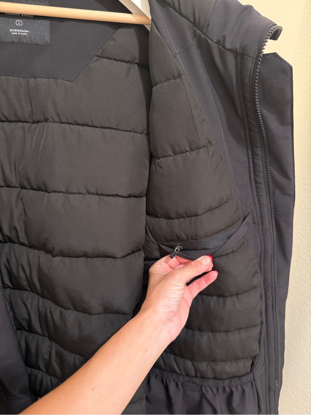 BYLT Basics Men's Large Black Hooded Parka Coat - Picture 4 of 16